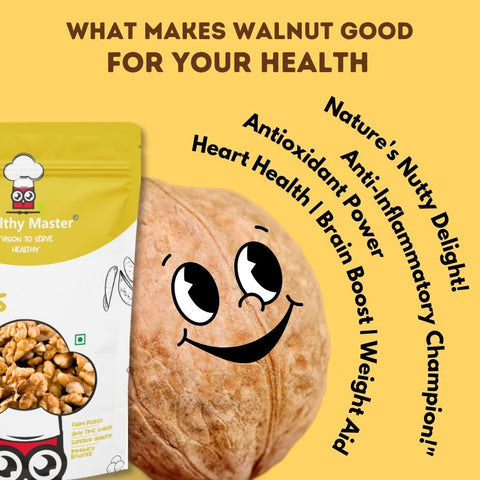 Healthy Master Premium Quality Walnuts |With Shell